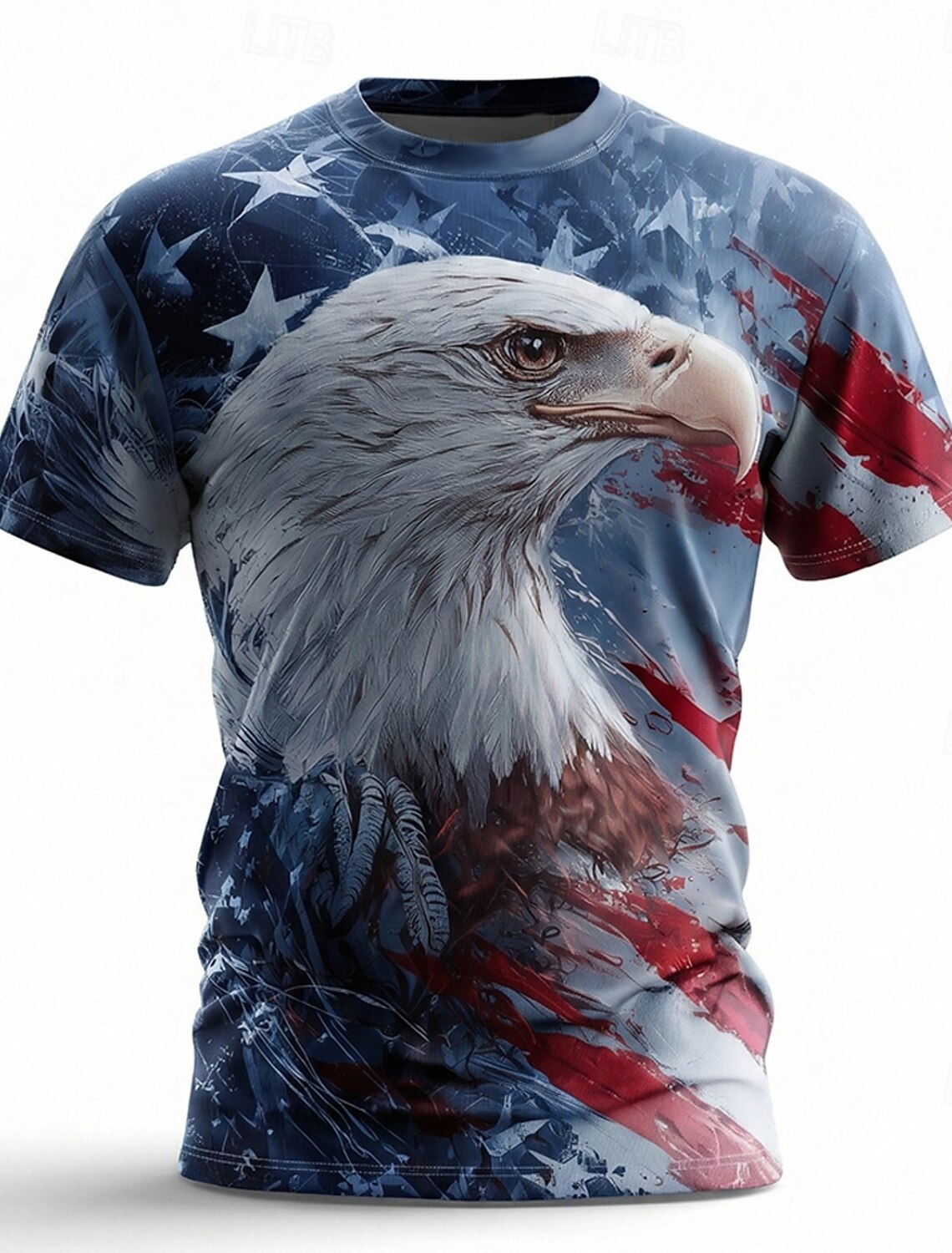 4th of July 2026 250th Memorial Day Patriotic Patriot Graphic American Flag Short Sleeve T-Shirt