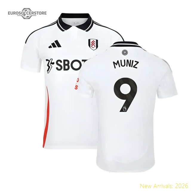 Official Professional 2024-2025 Fulham Home Uniform Muniz 9