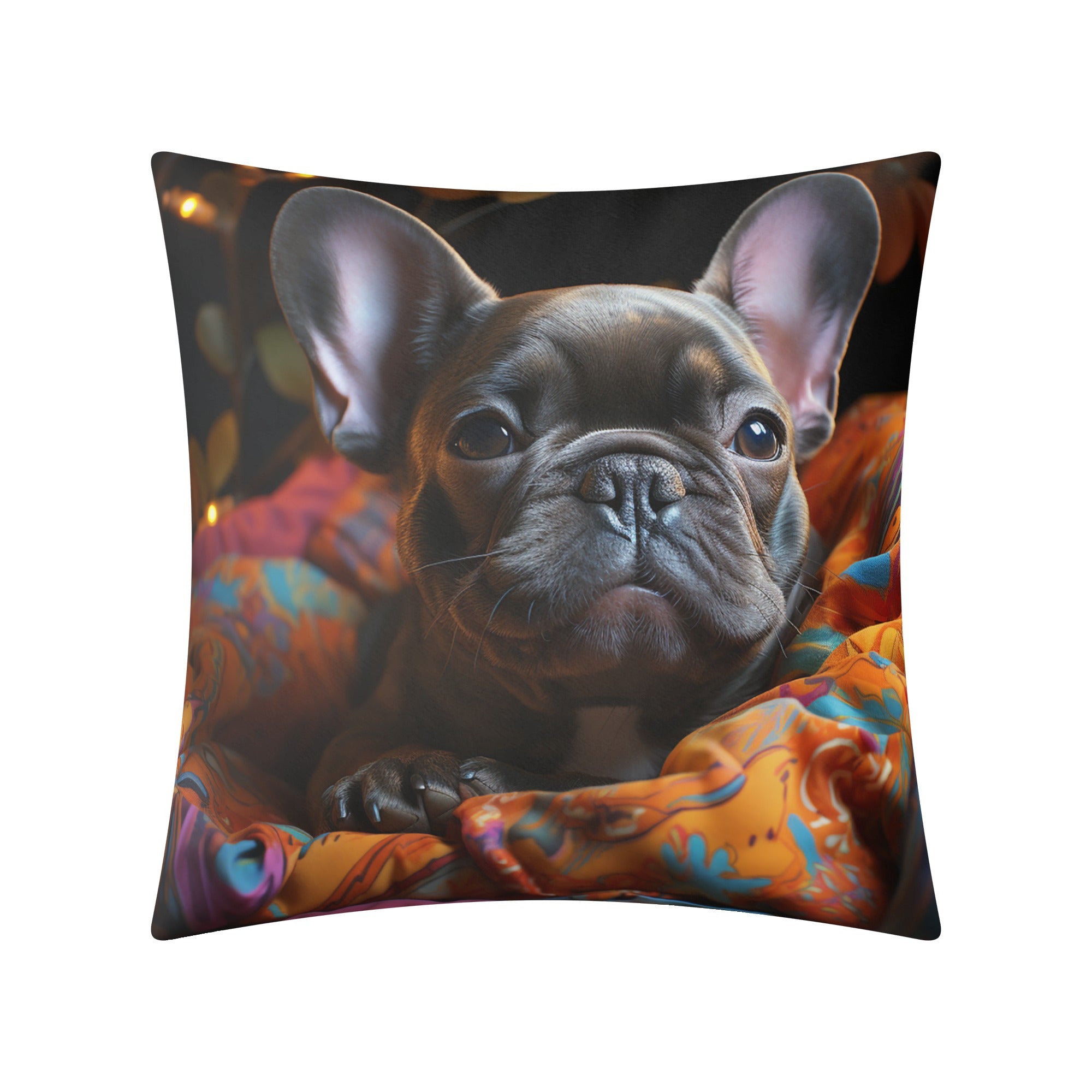 French Bulldog Adorably Cute Frenchie Puppy Pillow Cover Durable Dog Item