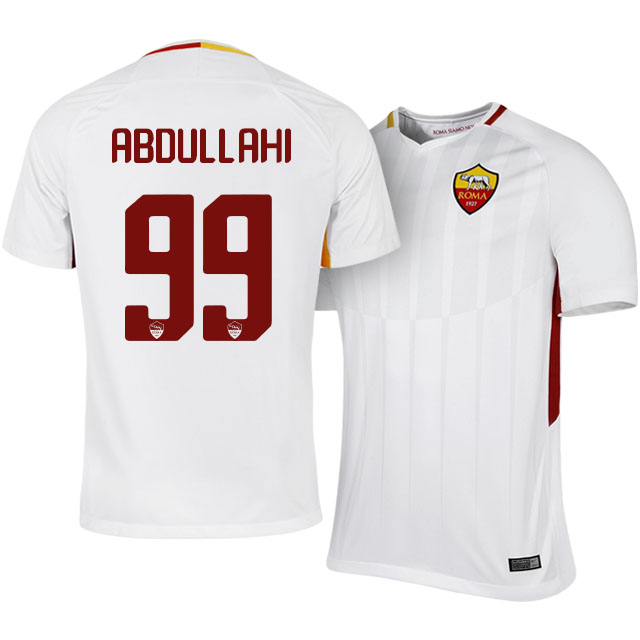 Roma Away 201718 Abdullahi Nura 99 Soccer Jersey Shirt - Official