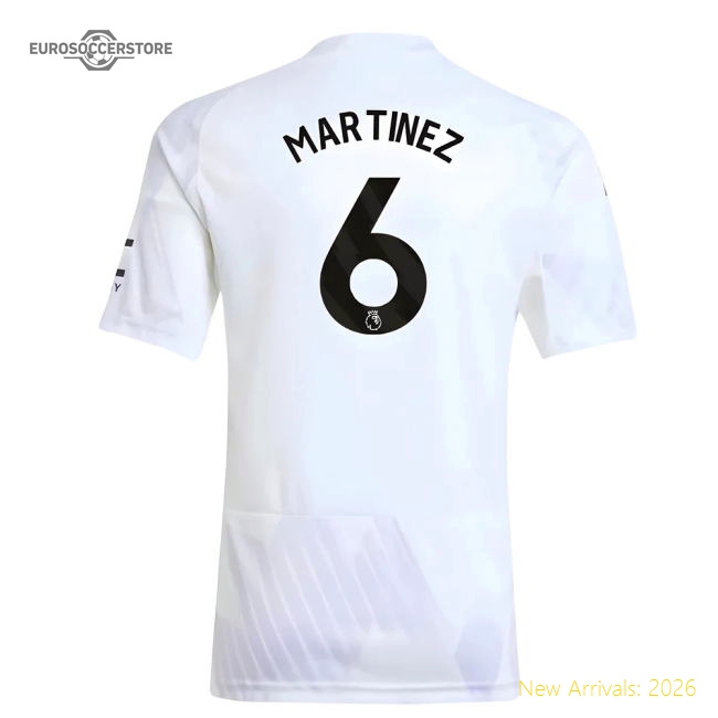 2025-2026 Man Utd Away Shirt (kids) (martinez 6) - Match Day Jersey
