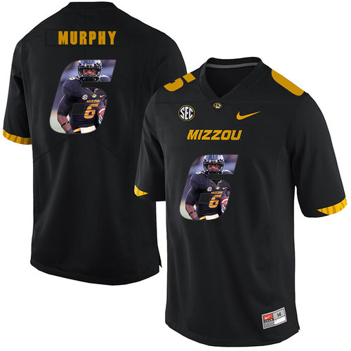 Men's None Black 2024 official Marcus Murphy #6 premium Jersey