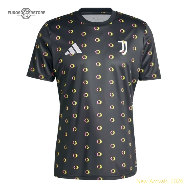 High-Quality 2024-2025 Juventus Pre-Match Shirt (Black) (Lehmann 7)