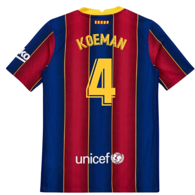 Classic 2020-2021 Barcelona Vapor Match Home Shirt (Kids) (KOEMAN 4...