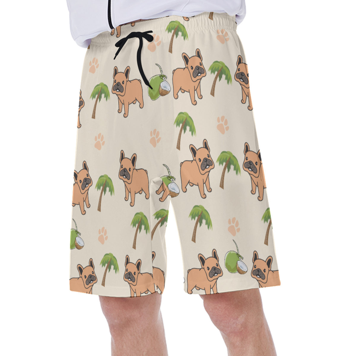 French Bulldog Apollo - Bulldog Men's Beach Shorts Dog Supplies