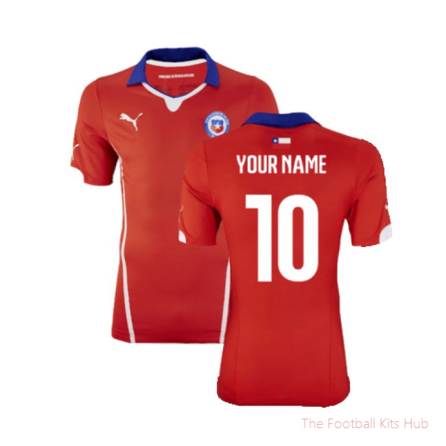 Chile 2014-15 Home Shirt ((Excellent) XL) (Your Name)