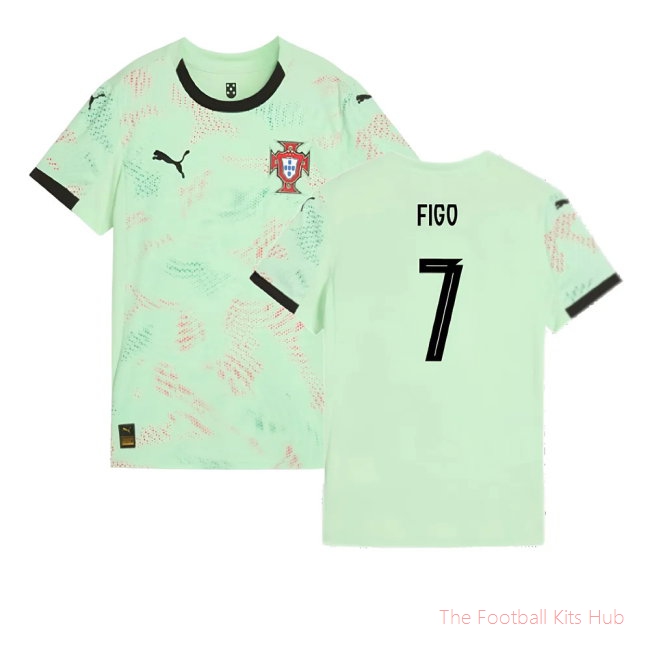 [LK] 2025/26 Portugal Womens Team Away Shirt (Ladies) (Figo 7)
