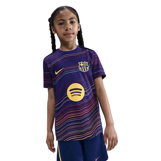 2025-2026 Barcelona Budget Friendly Football Shirt - Kids (Blue)