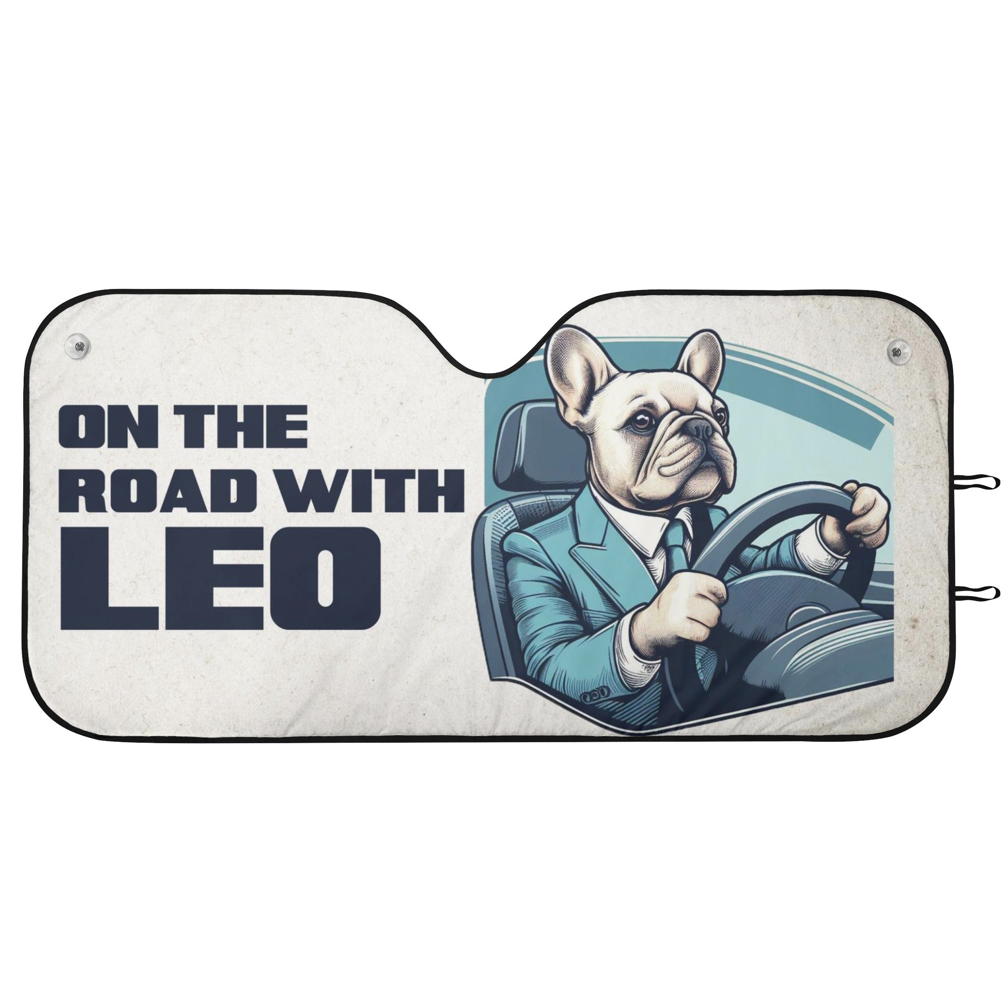 Shade With Frenchie's Name - Non-slip Car Auto Sun Shade Dog Supplies