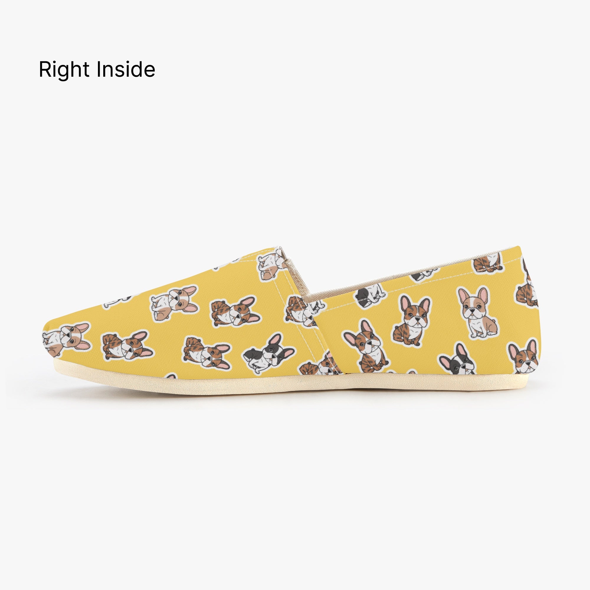 French Bulldog Alfie Casual Canvas Shoes Protective Paw Gear