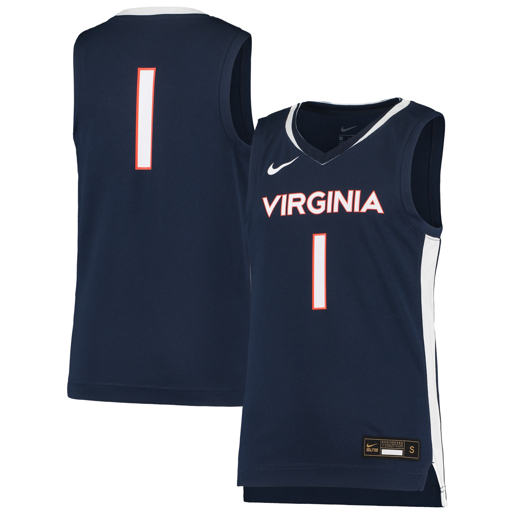 [NJP] Women's Virginia Cavaliers Team Replica Basketball Jersey - Navy
