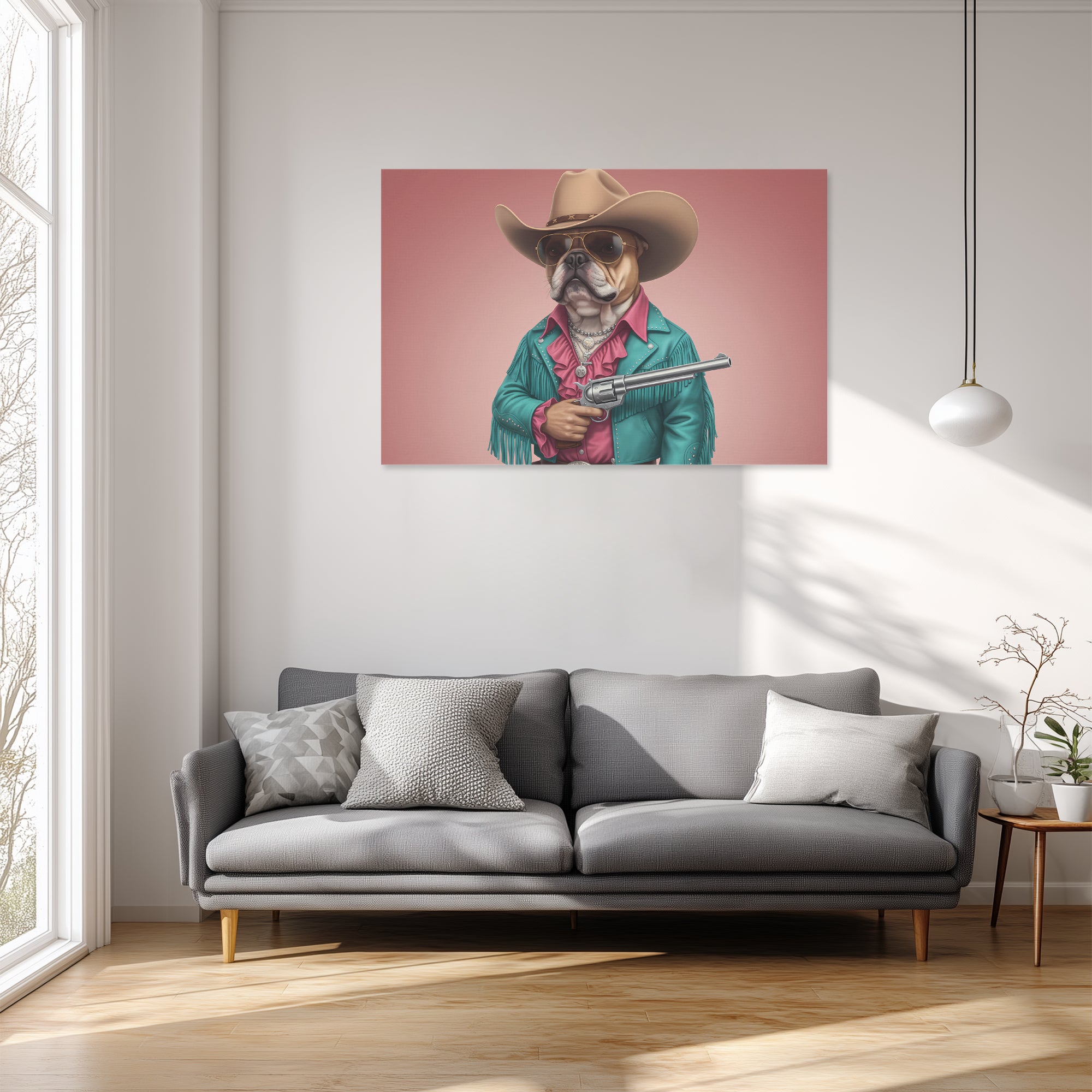 Culture-Inspired Doris - Adorable Frenchie Canvas Wall Art for Everyday