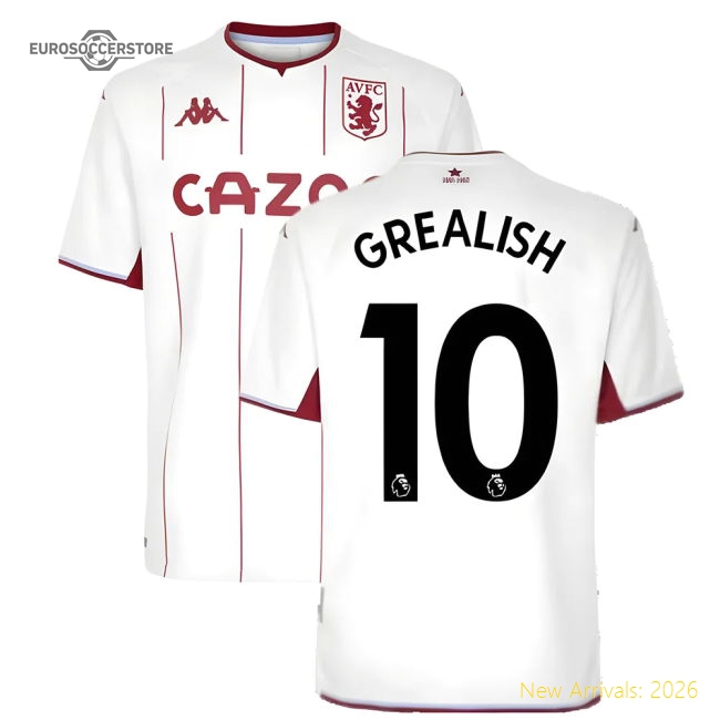 Authentic 2021-2022 Aston Villa Away Shirt (grealish 10) - Premium