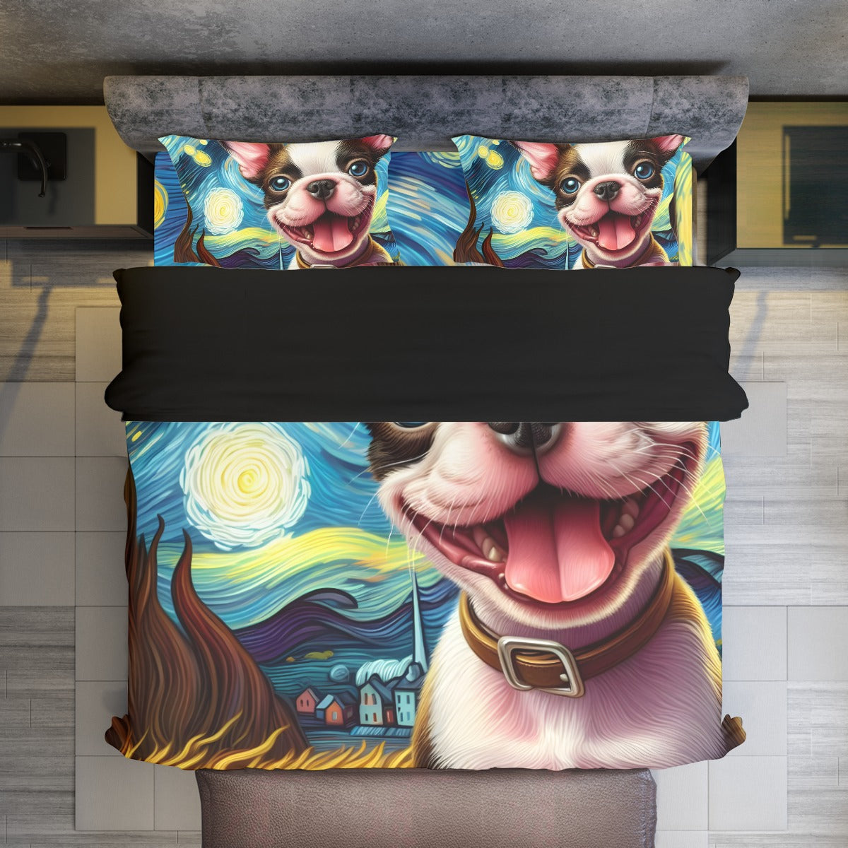 - Frenchie Duvet Cover Set For Boston Terrier Lovers For Frenchie Pups