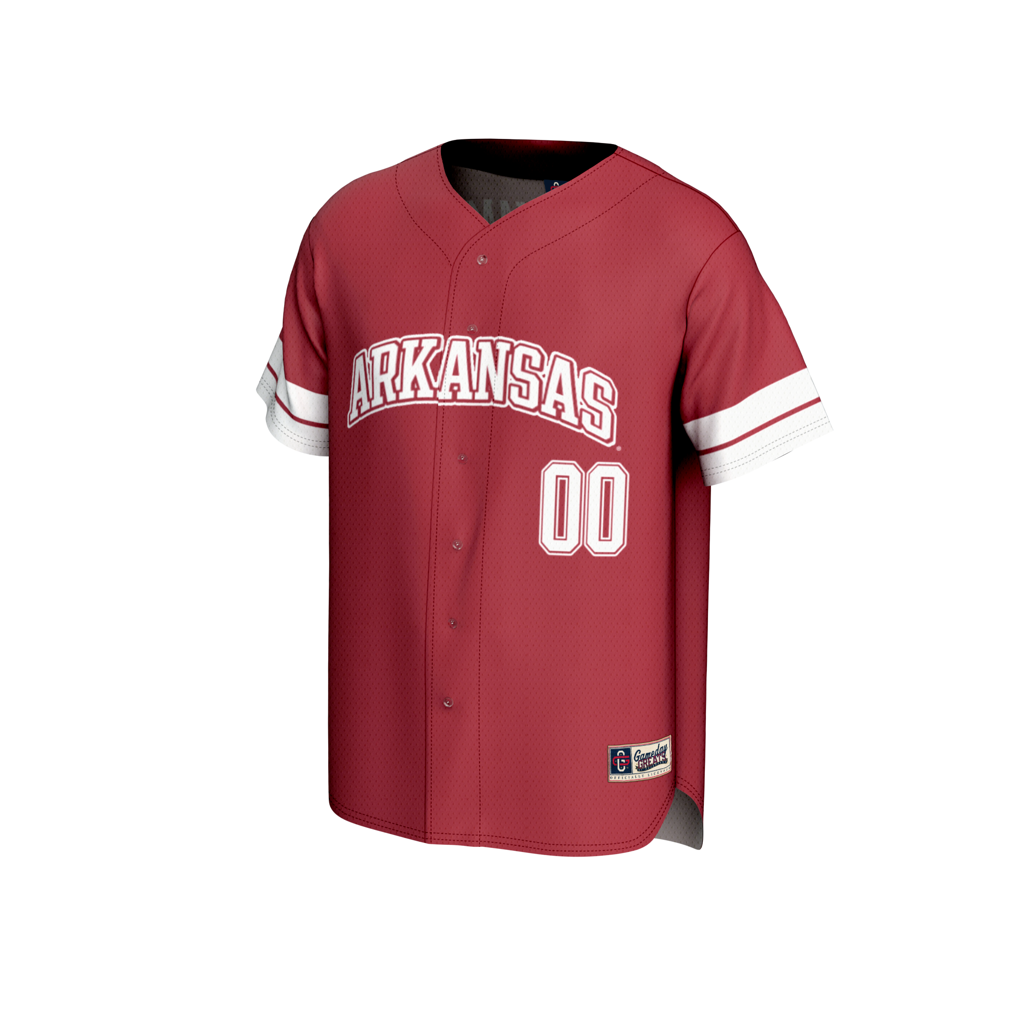 [DDG] Arkansas Razorbacks GameDay Greats Unisex NIL Pick-A-Player Lightweight Baseball Jersey - Cardinal