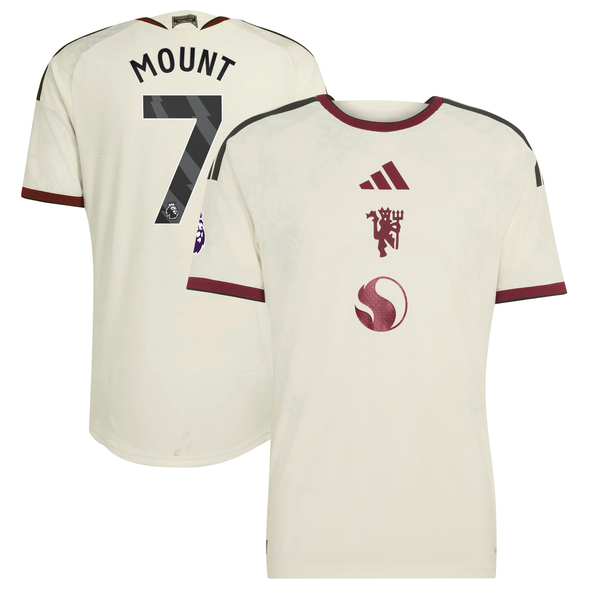 [SJH] Mason Mount Manchester United 2026/27 Third On-Field Authentic Jersey - Cream