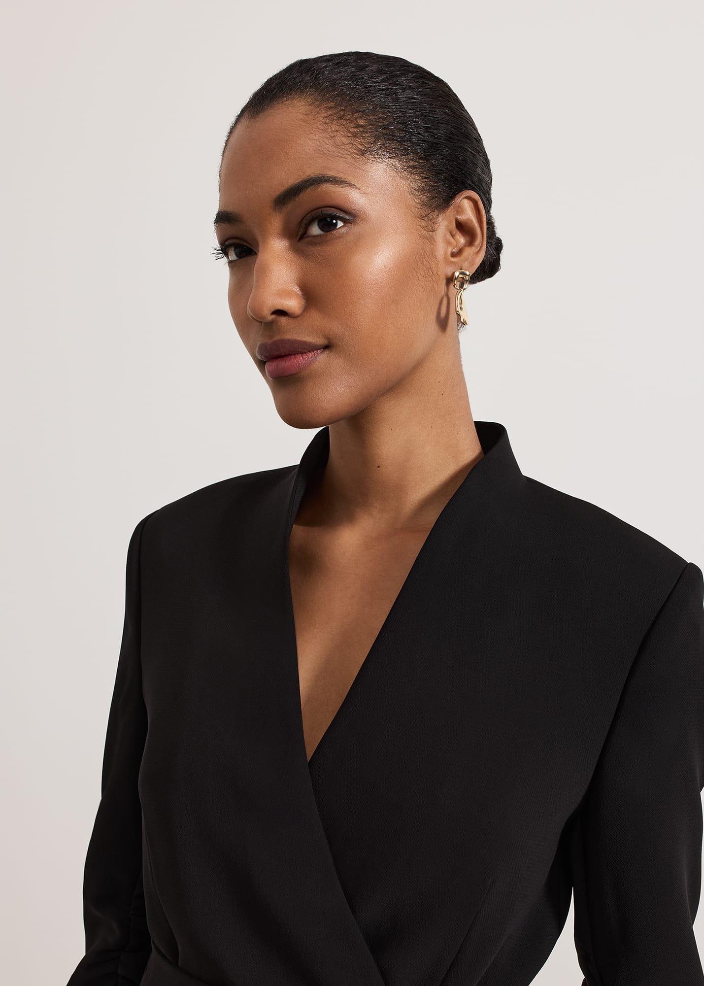 Sophin Black Corsage Jacket