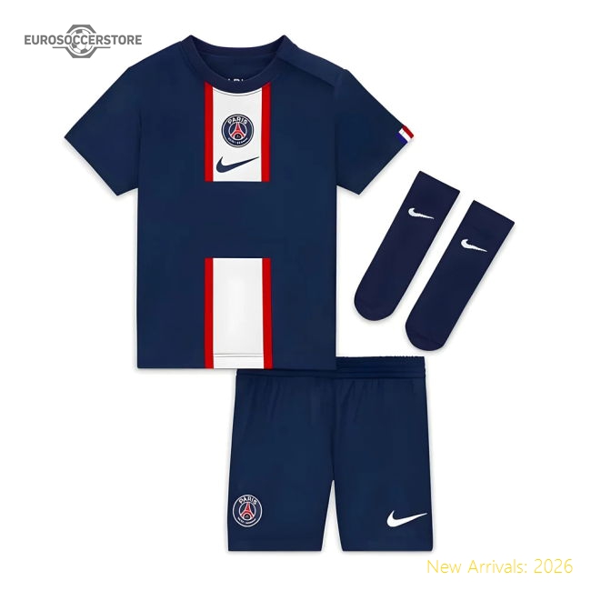 Authentic Match-Day 2022-2023 Psg Little Boys Home Kit