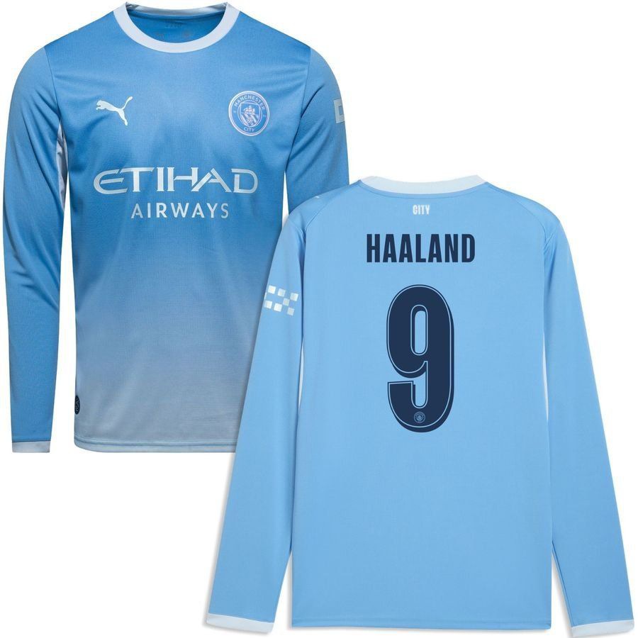 [EFKS] Manchester City League Long Sleeves HAALAND 9 Home Champions Kids Kit 2026/27