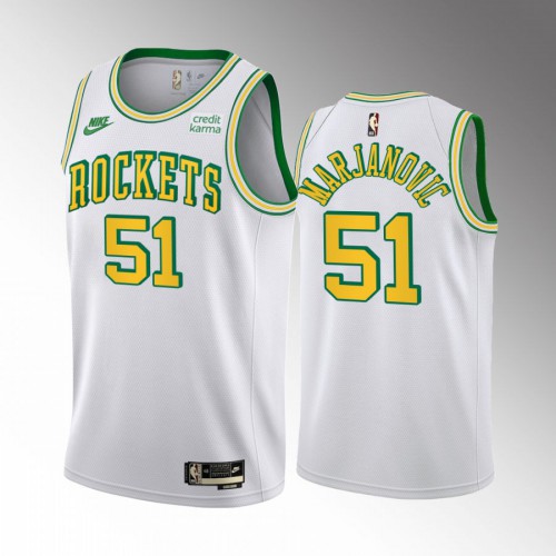 Limited Stock Houston Rockets Boban #51 NBA Player Jersey Athletic