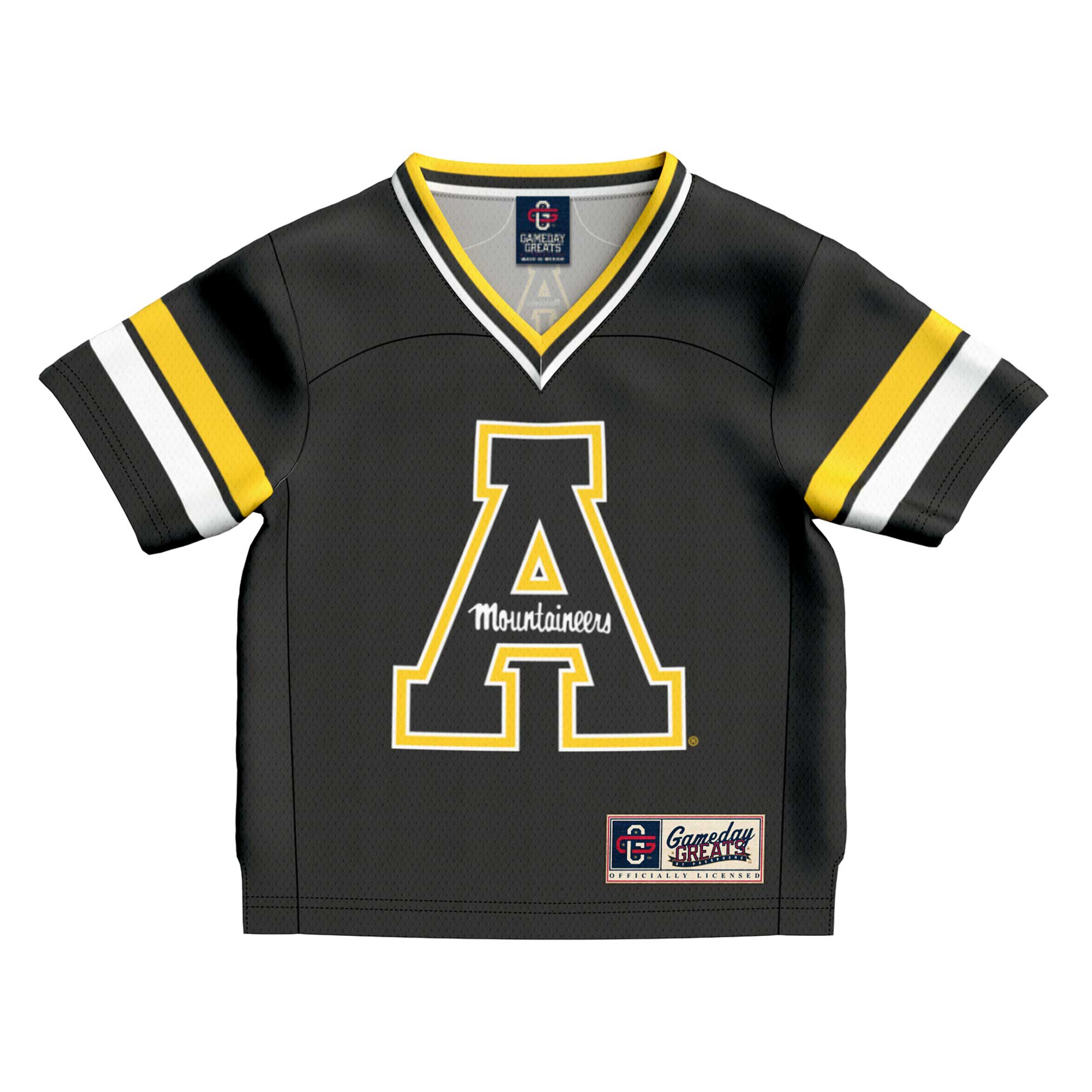 #1 Appalachian State Mountaineers GameDay Greats Toddler Collegiate Football Fashion Jersey - Black