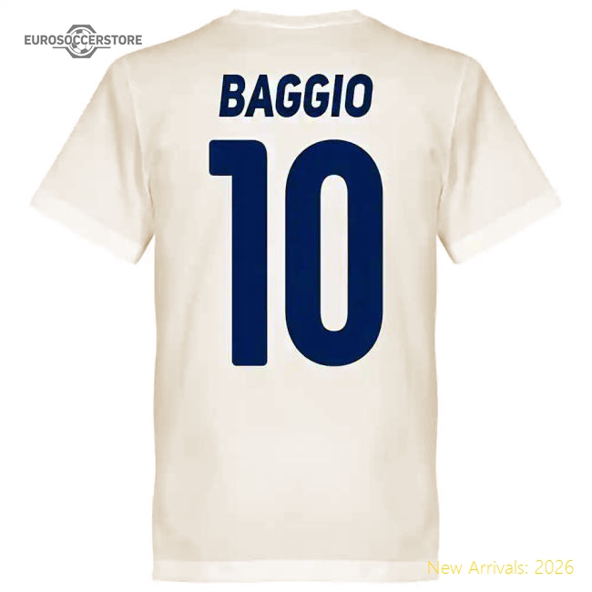 Fan-Favorite Brescia Roberto Baggio Team T-Shirt - White