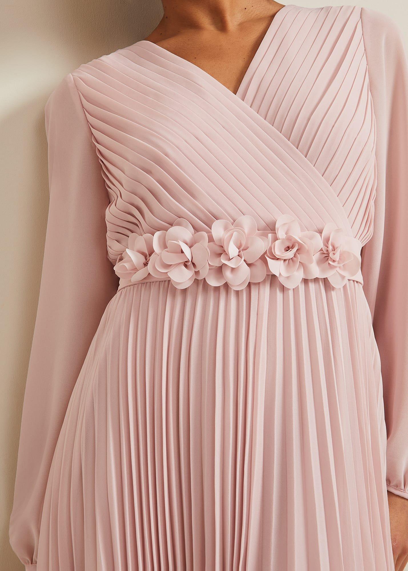 Petite Alecia Pleated Maxi Dress