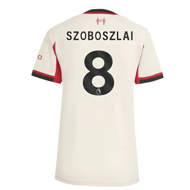 Liverpool 2025-20 Away Football Kit Szoboszlai Name & Number L M Wo...