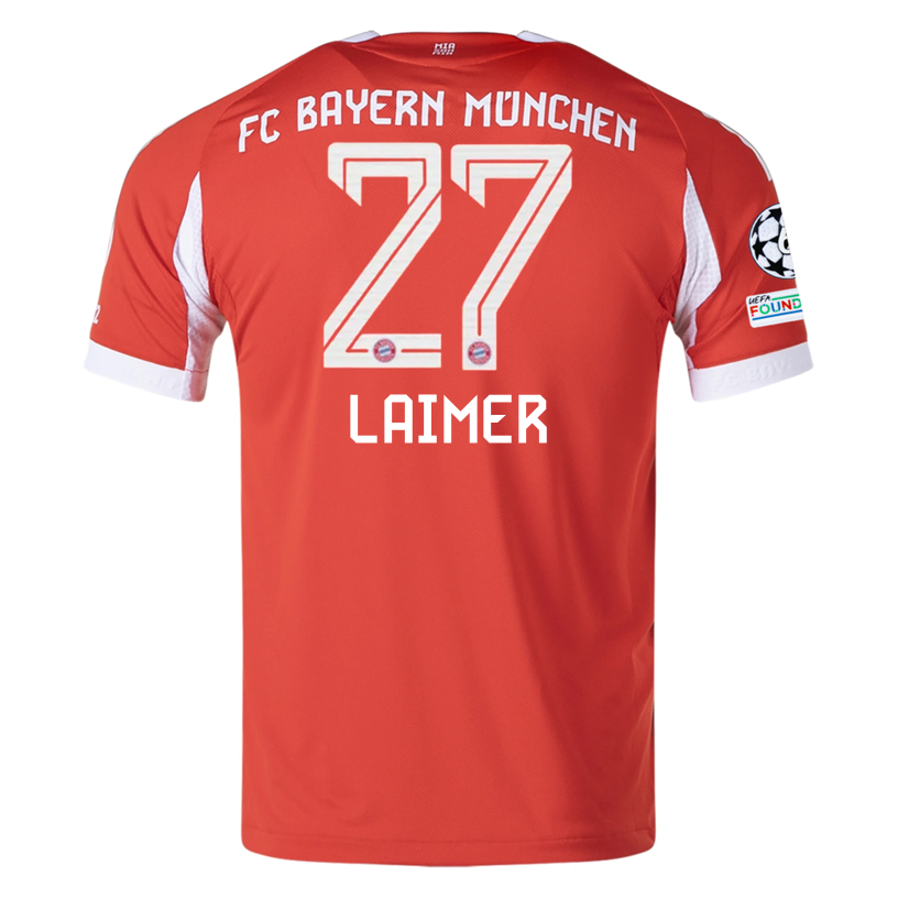 Bayern Munich Laimer 2025-2026 UCL Home Jersey – Authentic Shirt