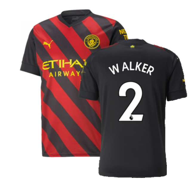 Football Man City Away Shirt Walker #2 Elite Performance Authentic...