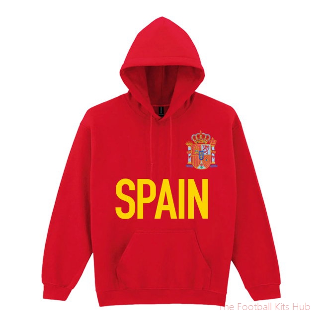 Spain National Team Text Hoody (Red)