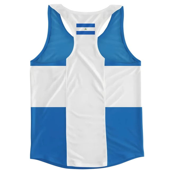 Match Nicaragua Flag Running Vest Cup World Performance
