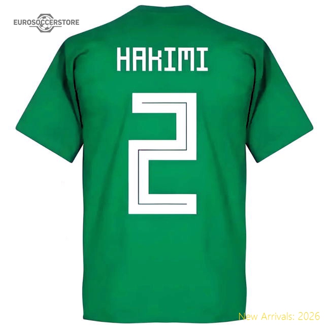 Exceptional Arab Champions Hakimi Team T-shirt - Green - World Cup Edition