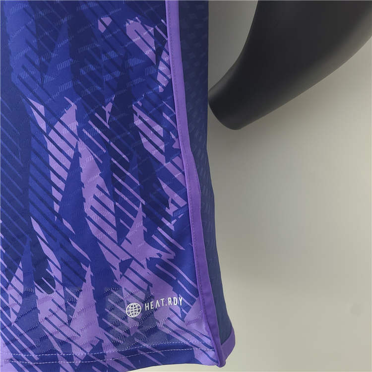 Professional Grade Argentina World Cup 2022 Away Purple Soccer Jersey