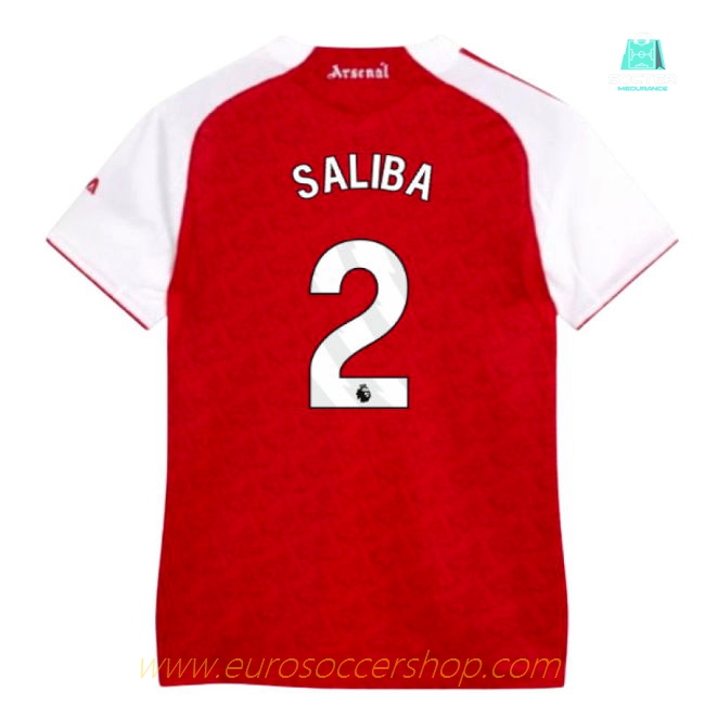 2025-2026 Arsenal Authentic Home Shirt (Womens) (Saliba 2)