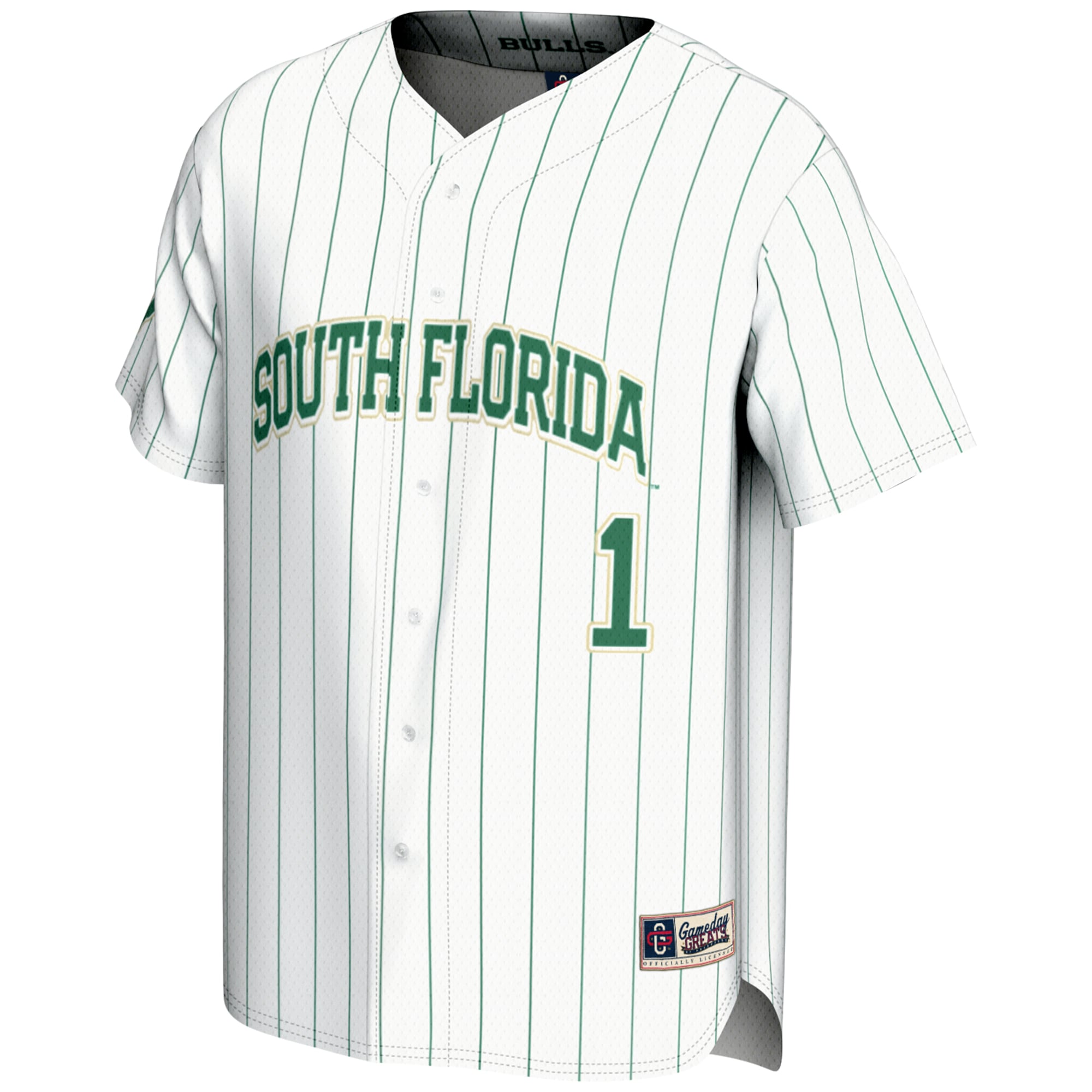 [DDG] South Florida Bulls GameDay Greats Lightweight Baseball Fashion Jersey - White