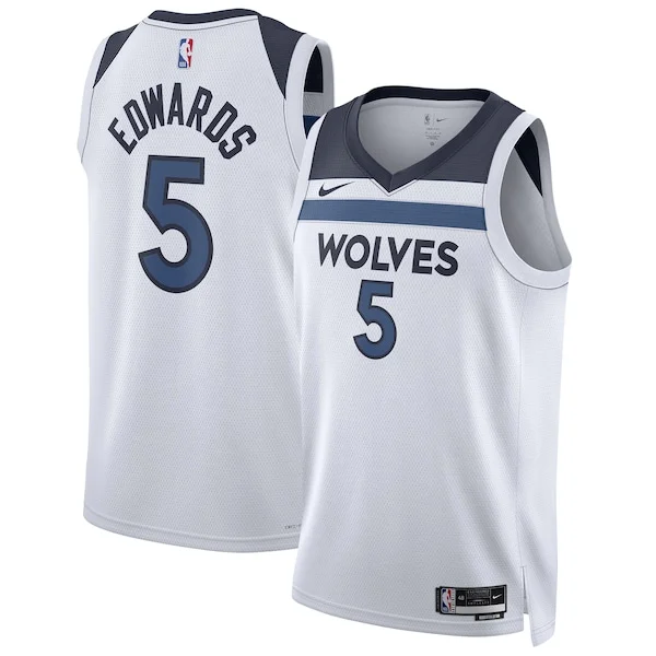 Anthony Edwards MIN Swingman Jersey - contemporary Basketball - White