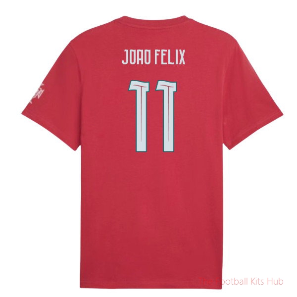 [EFS] 2026/27 Portugal FtblCulture Tee (Red) (Joao Felix 11)