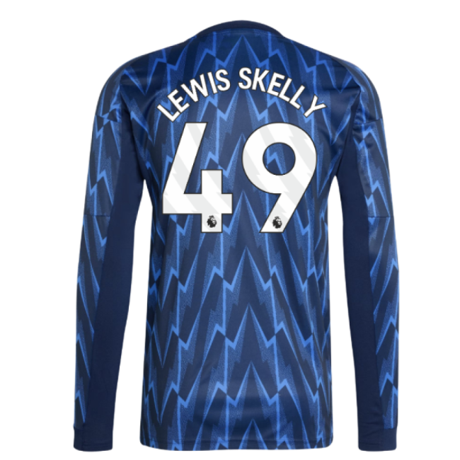 2025-20 Arsenal Authentic Away Football Shirt Lewis Skelly 49 L S
