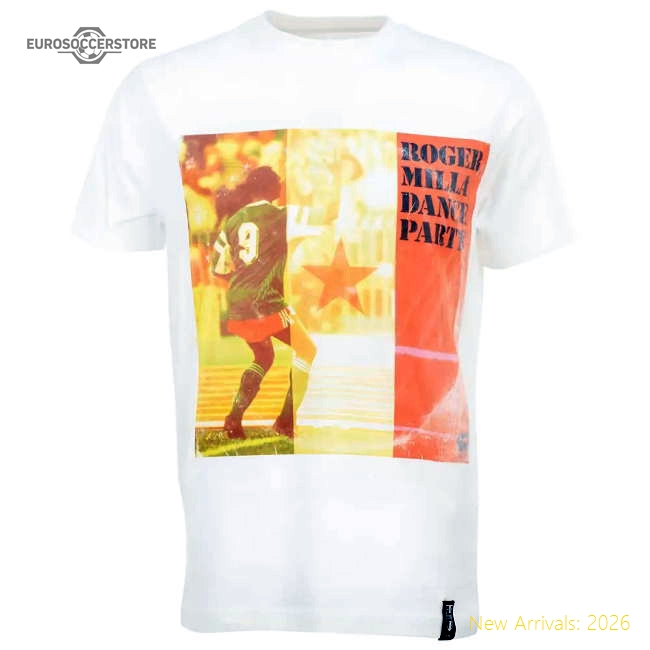 Pennarello Lpfc - Roger Milla T-shirt - White - Unbeatable Value
