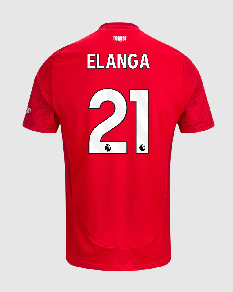 Nottingham Forest 24 - 25 Season Home Jersey, No. 21 Elanga Version