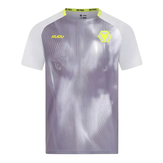 Women's 2024-2025 Wolves Players Training Shirt (Grey)