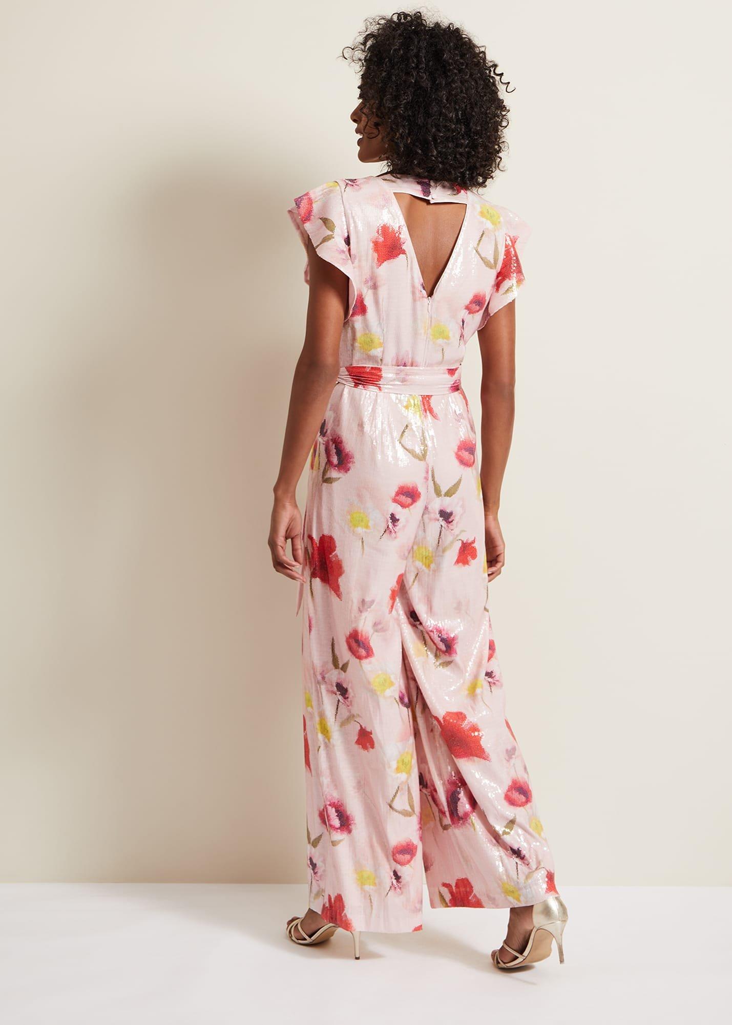 Rhiannon Sequin Printed Jumpsuit