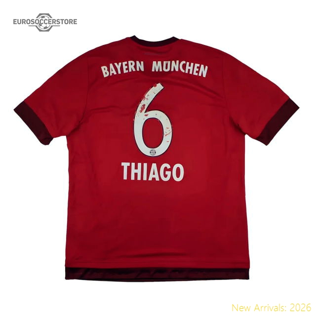 Bayern Munich 2015 Home Jersey Shirt #6 Football Fan Apparel
