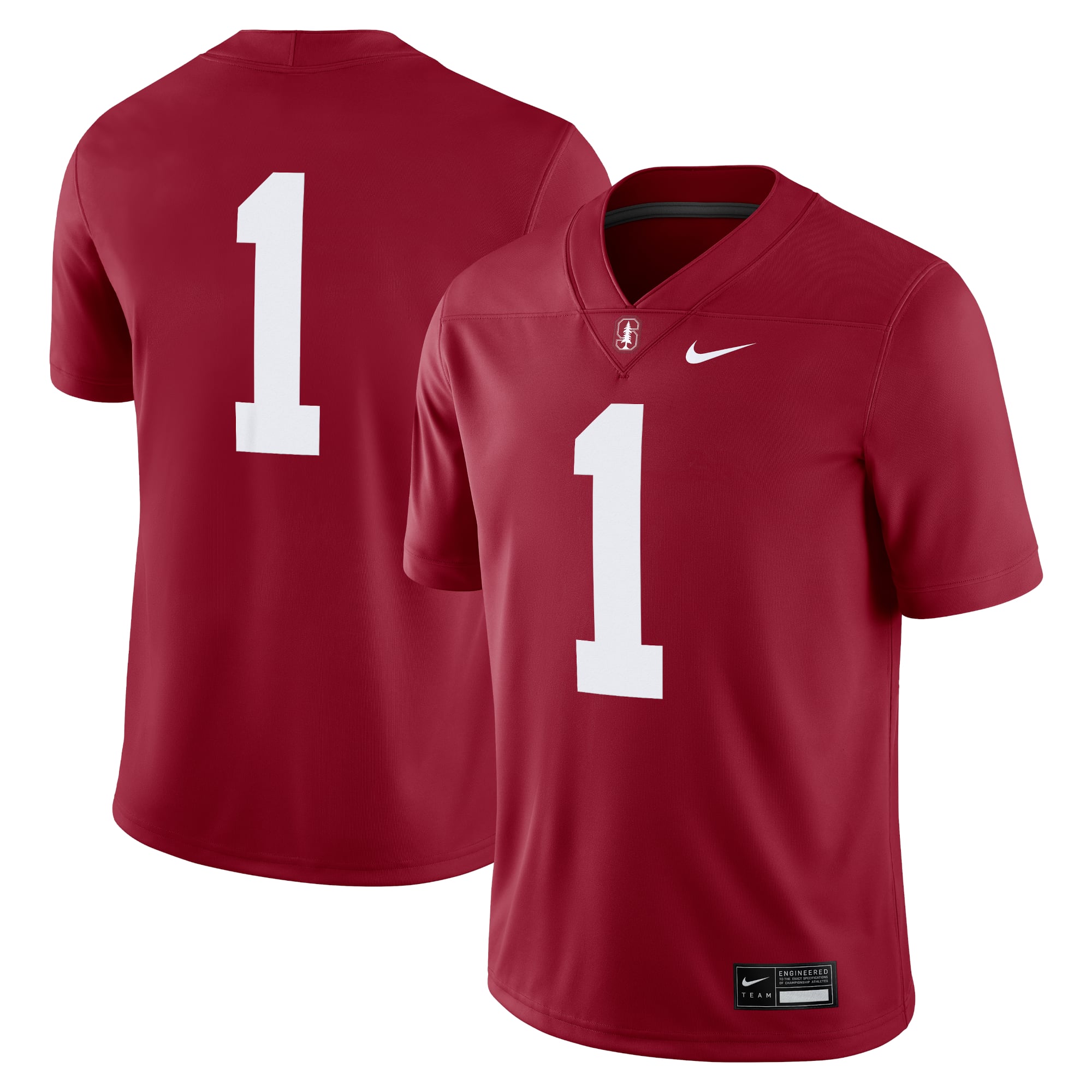 #1 Stanford Cardinal Nike Game Jersey - Cardinal