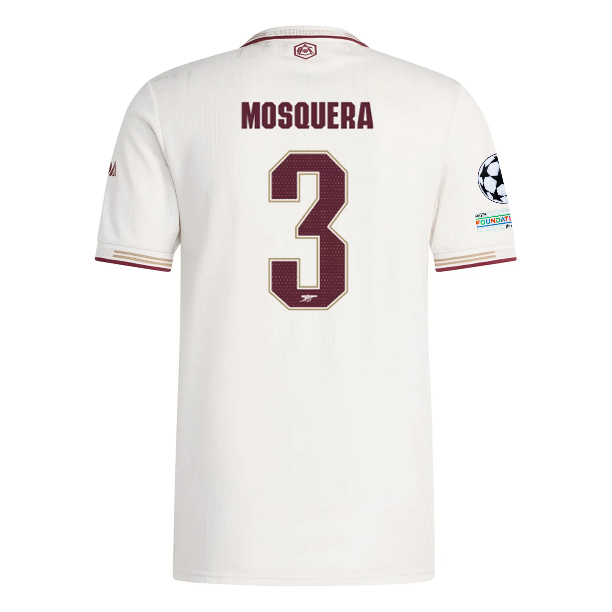 Arsenal Mosquera 2025-2026 UCL Third Jersey – Authentic Shirt