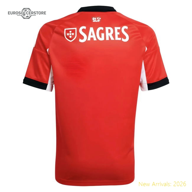 Sl Benfica Children 2025 Home Jersey Shirt Football Fan Match Day Supporter Collection