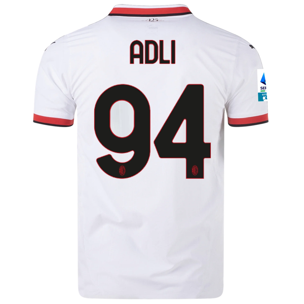 AC Milan Yacine Adli 2024-2025 UCL Away Jersey – Authentic Shirt