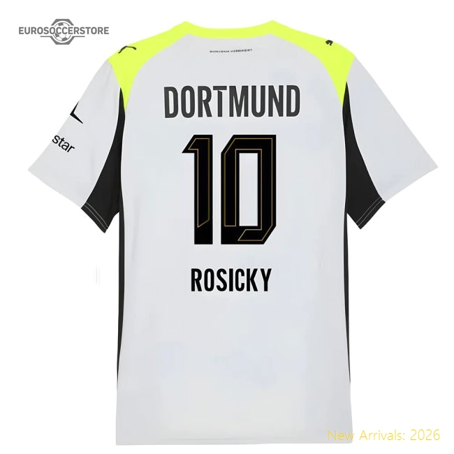 Performance 2025-2026 Borussia Dortmund Away Shirt (Rosicky 10)