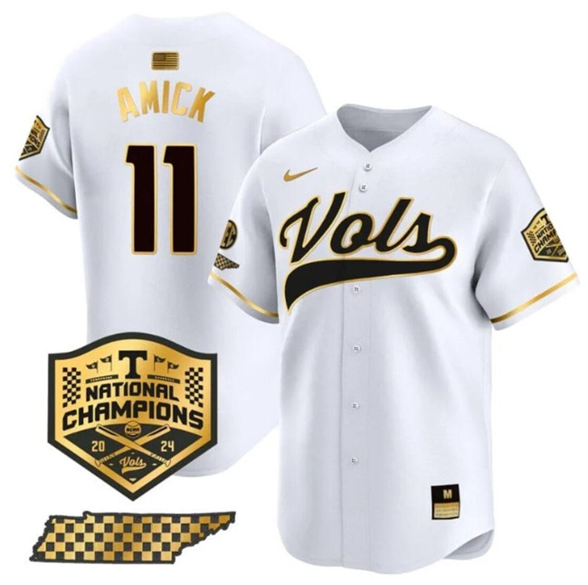 Men's None White 2024 moisture wicking Billy Amick #11 replica Jersey